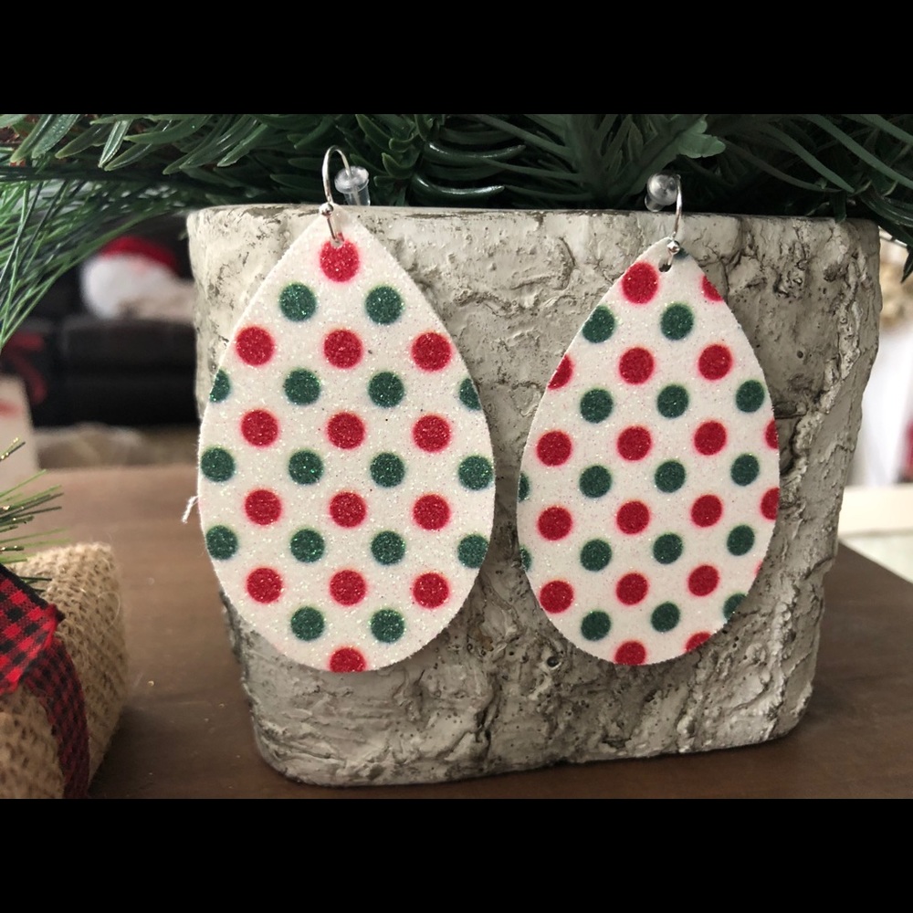 Brand New-Polka Dot Drop Earrings